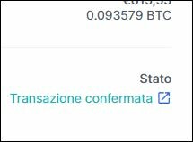 BTC RECEIVED