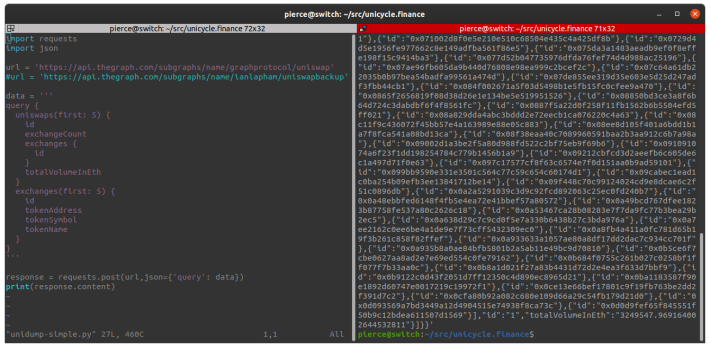 unidump code