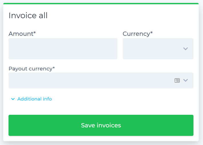 Invoice all payees at the same time
