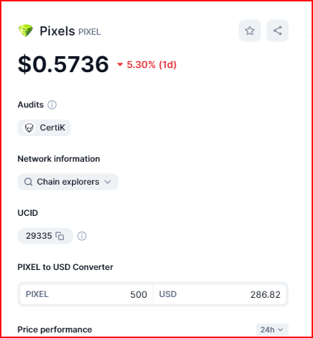 Pixel Price
