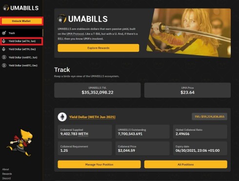 UMABILLS website frontpage