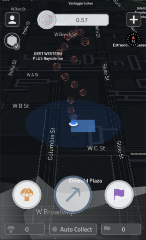 Screenshot of the COIN app