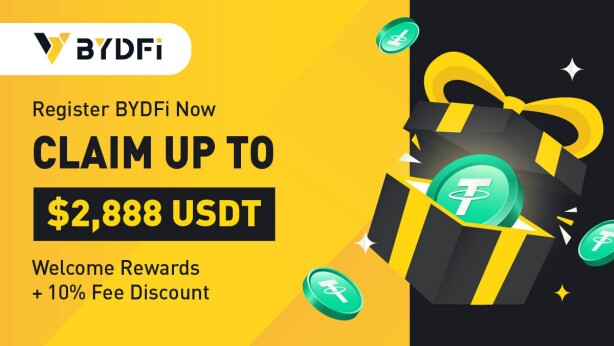 BYDFi Welcome Rewards Banner