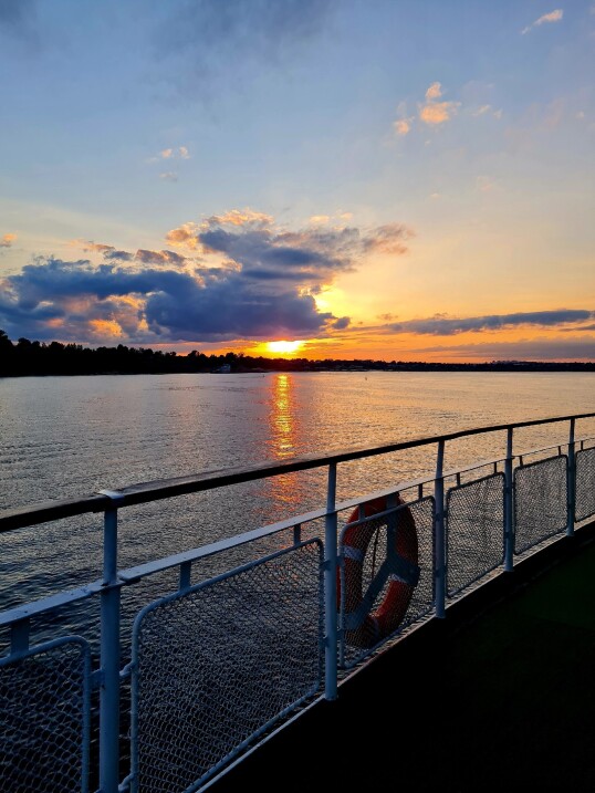 Traveling on board a ship