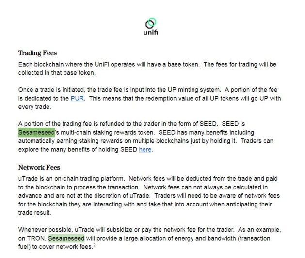 Unifi Protocol SEED