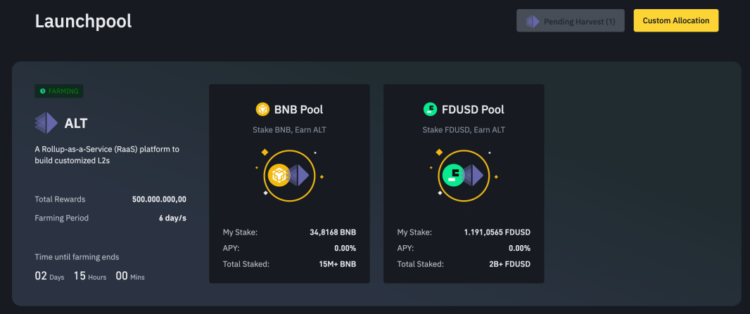 Binance Launchpools