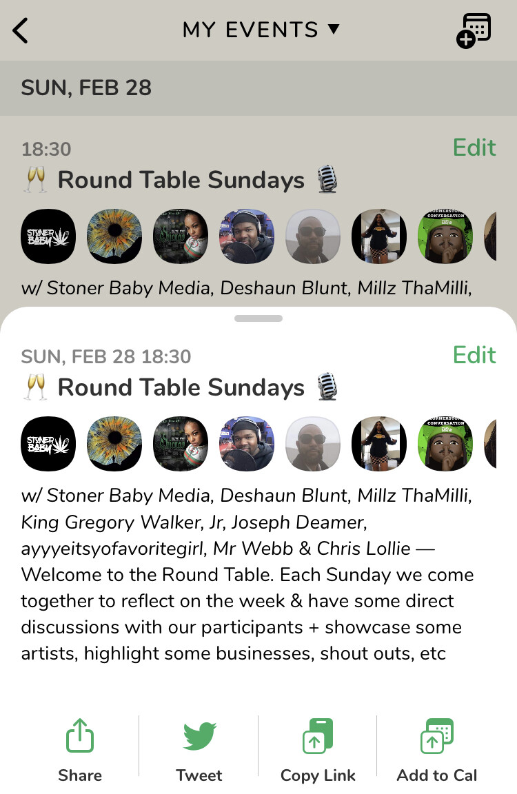 Join Clubhouse for Round Table Sundays