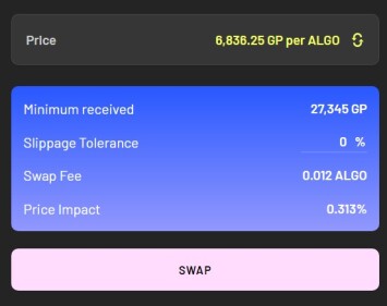 at null slippage