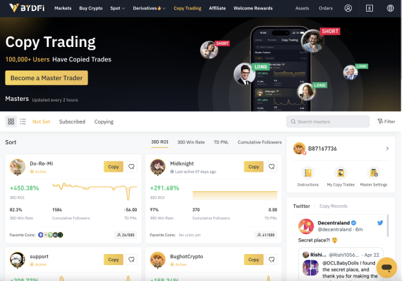 BYDFi Copy Trading