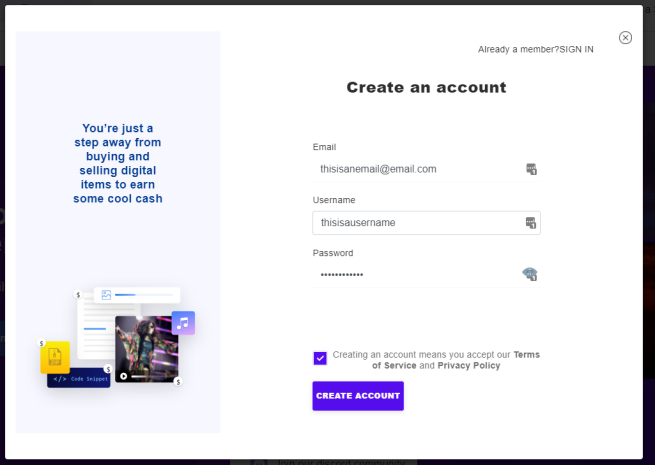 Signup image
