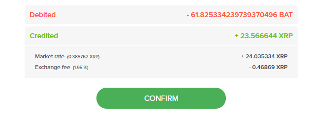 Converting BAT TO XRP