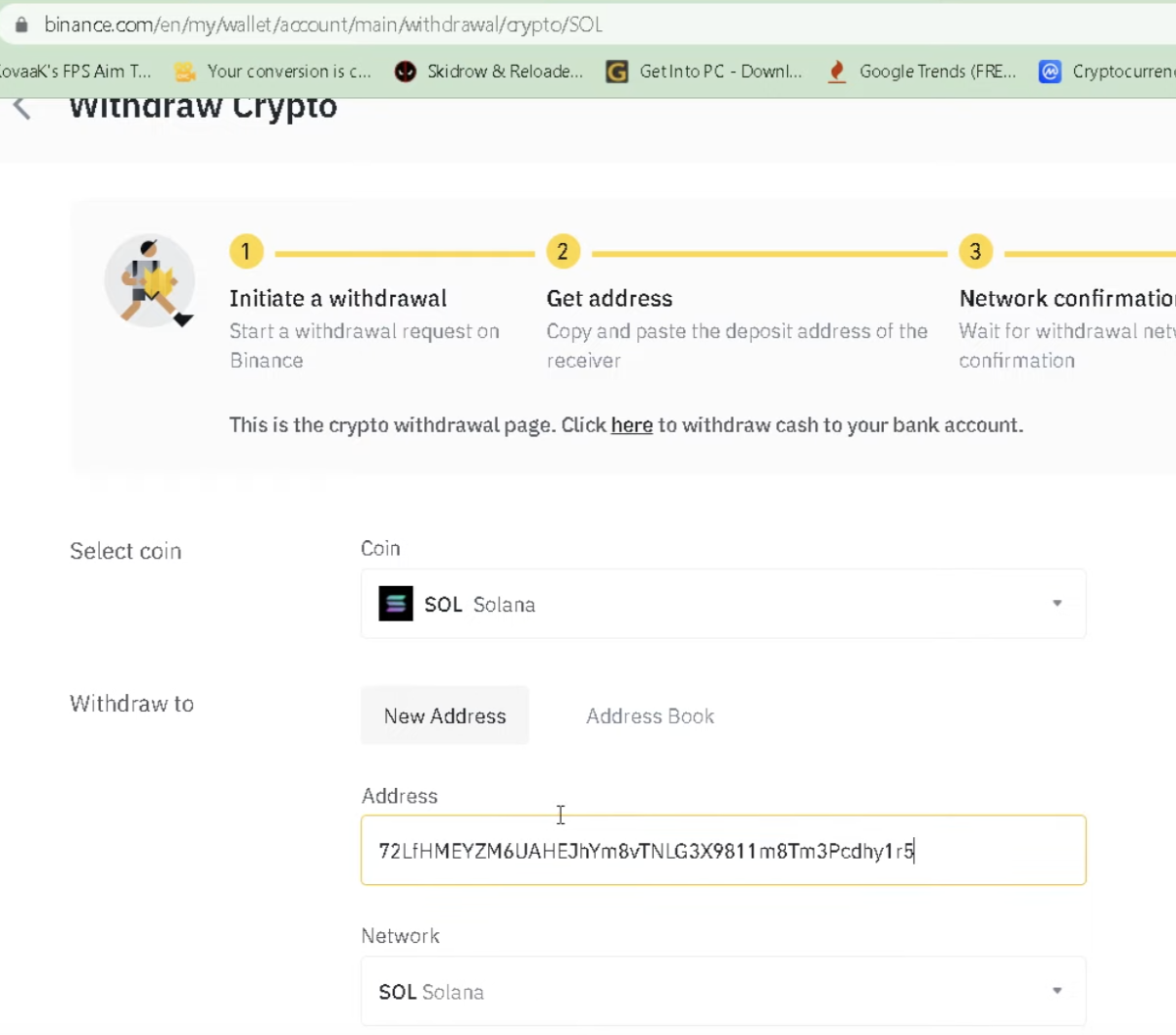 solana on binance