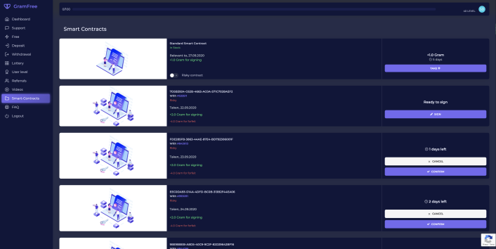 GramFree Smart Contracts Safe