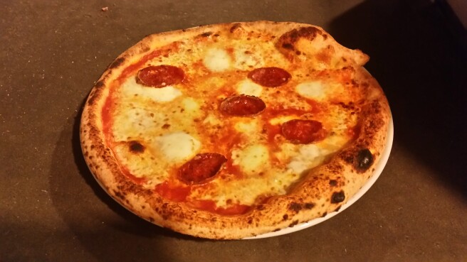 One of my pizzas made with wood oven.