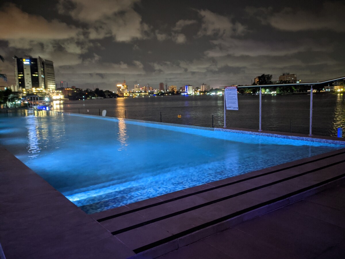 Lagos Pool Night View