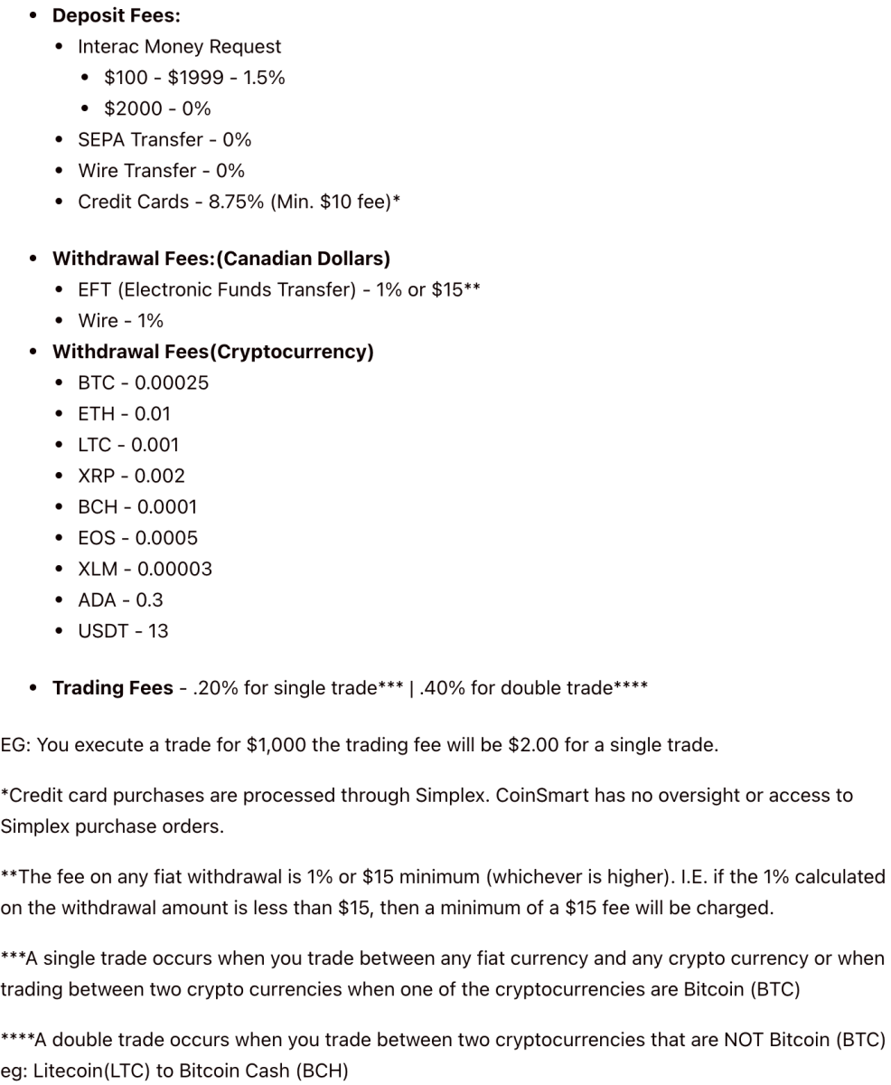 fees