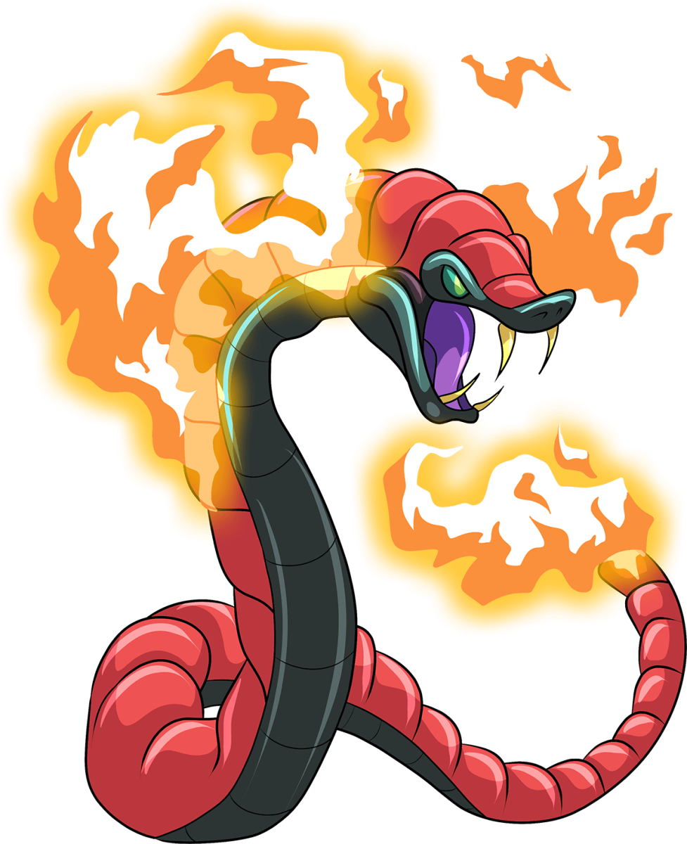 Serpent of flame