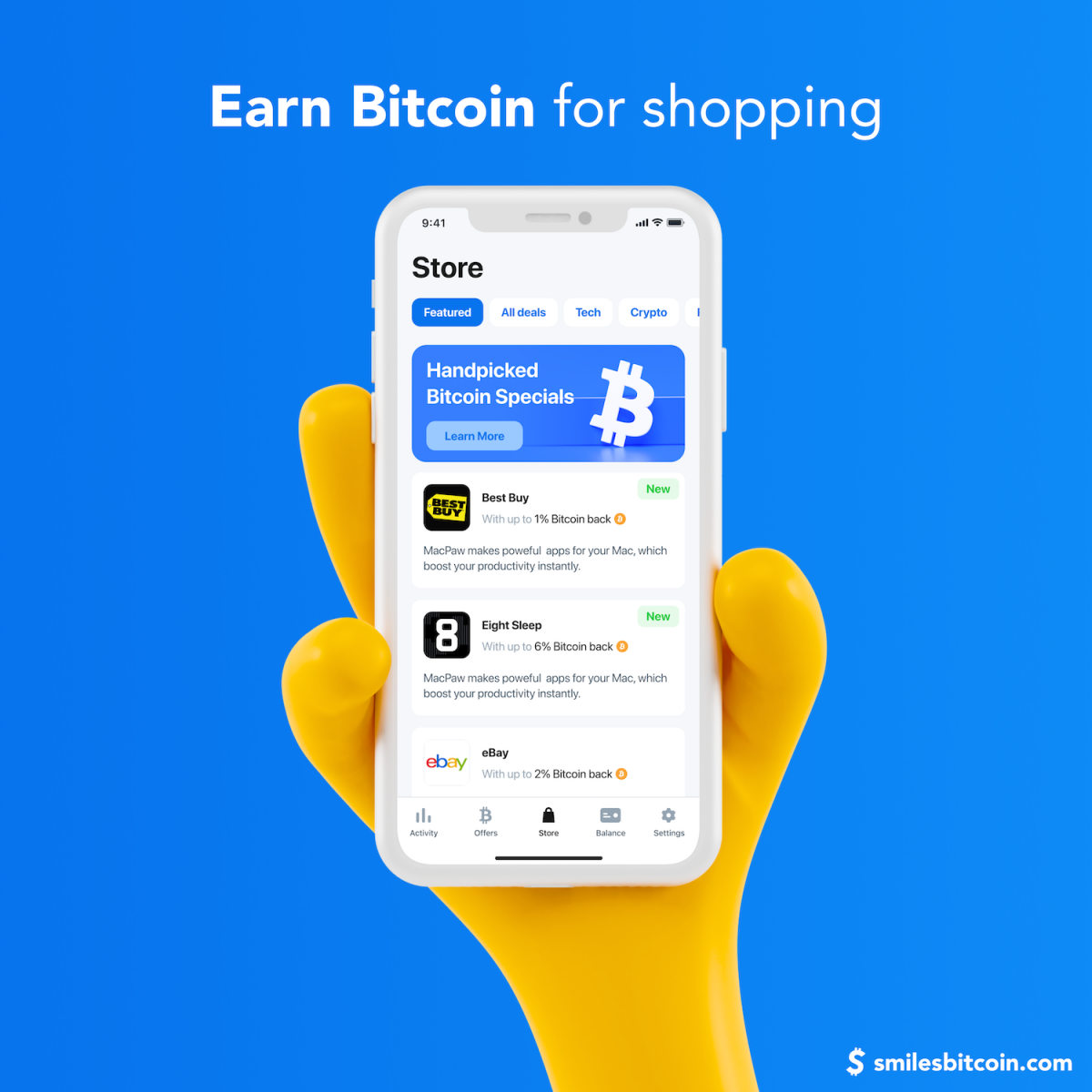 smiles Bitcoin app