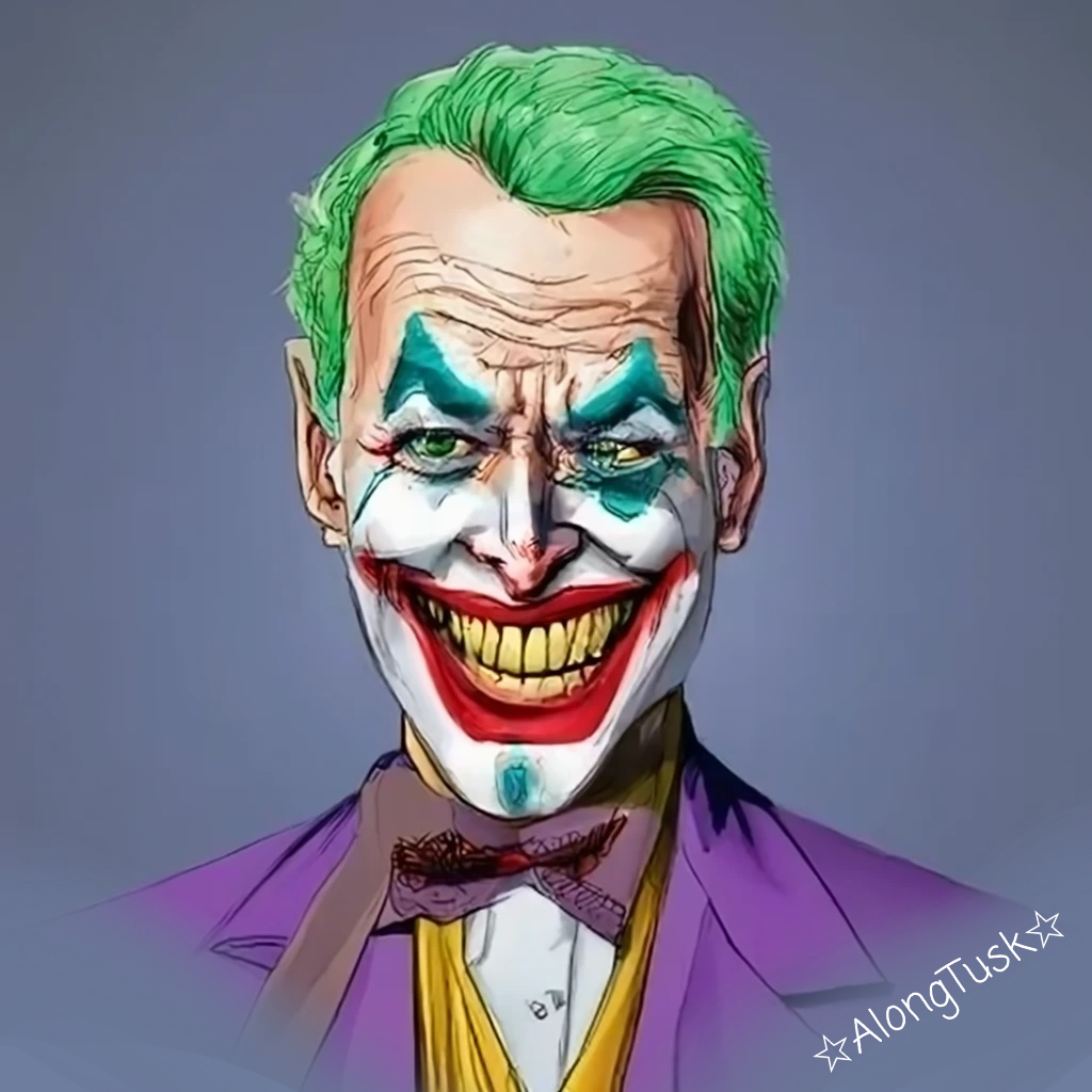 Joe Biden 'The Joker' by Along Tusk