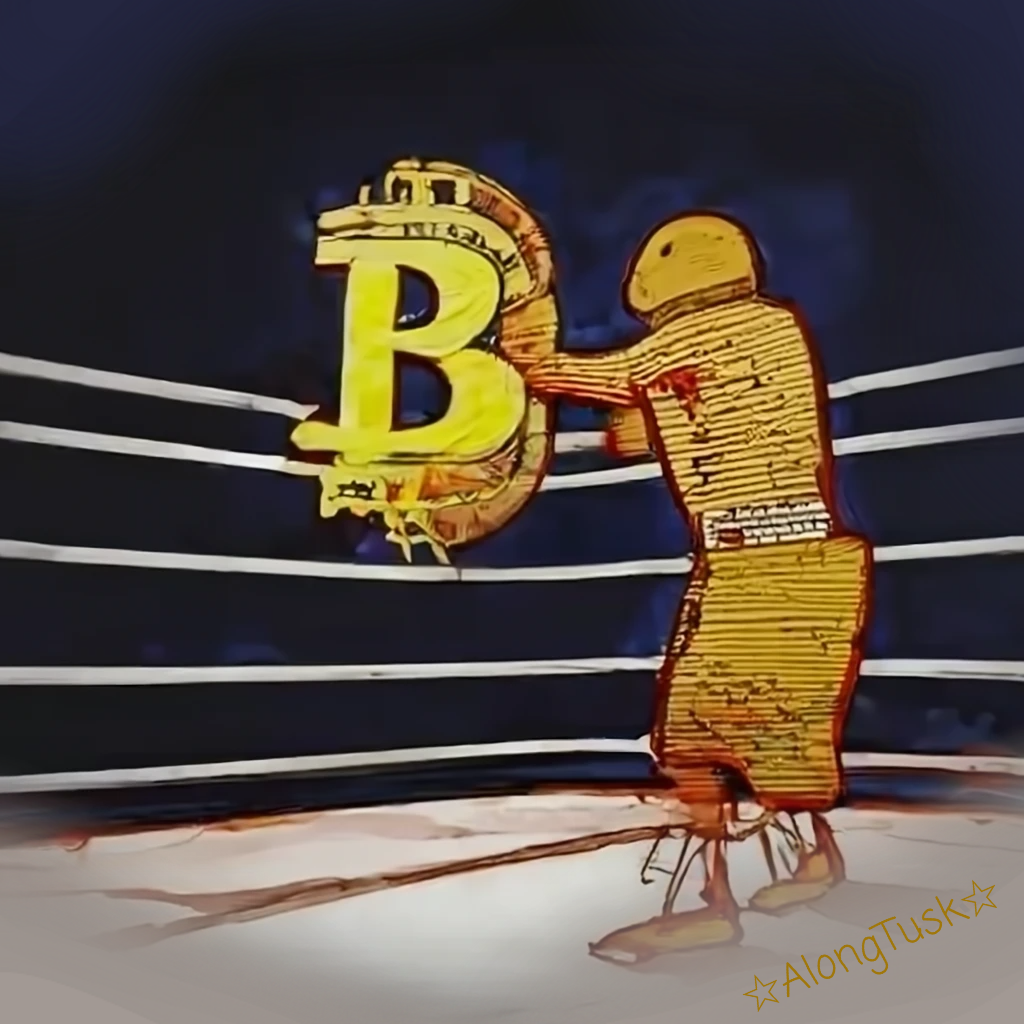 Bitcoin Boxing by Along Tusk