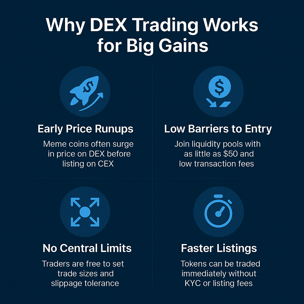 dex trading advanteges