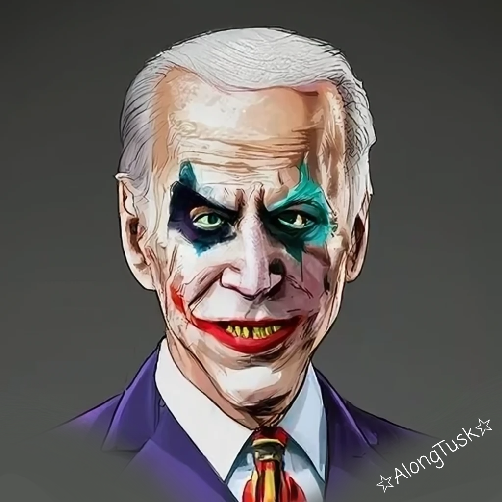 Joe Biden 'The Joker' by Along Tusk