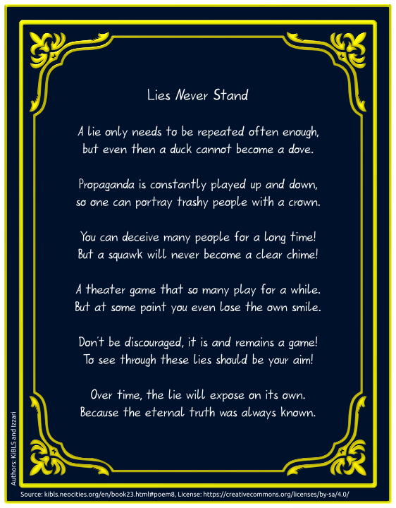 Lies Never Stand