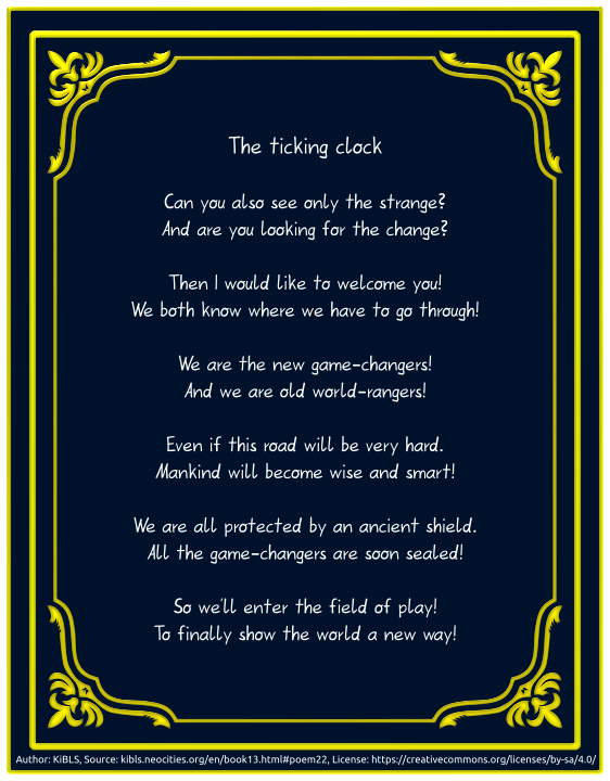 The ticking clock