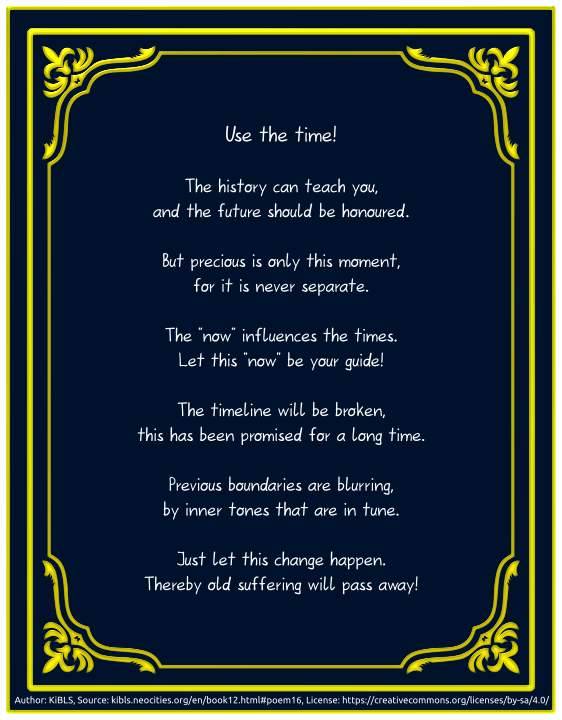 Use the time!