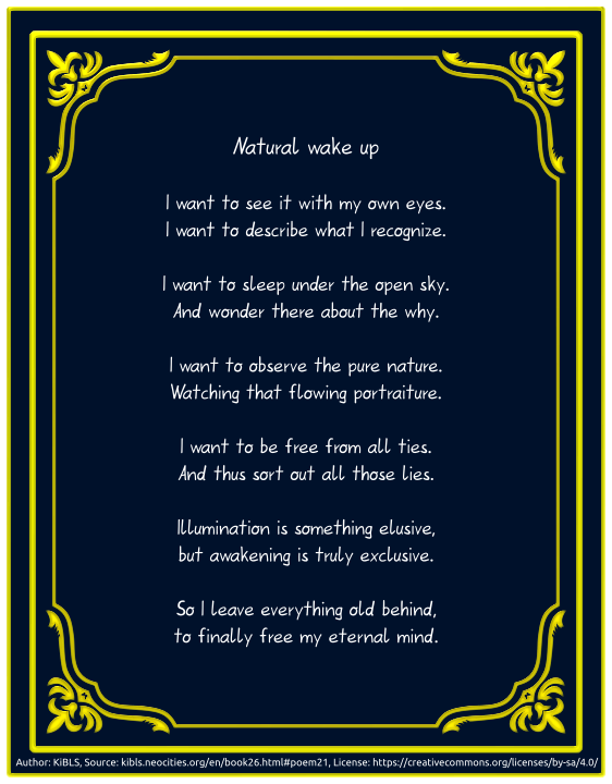 Natural wake up