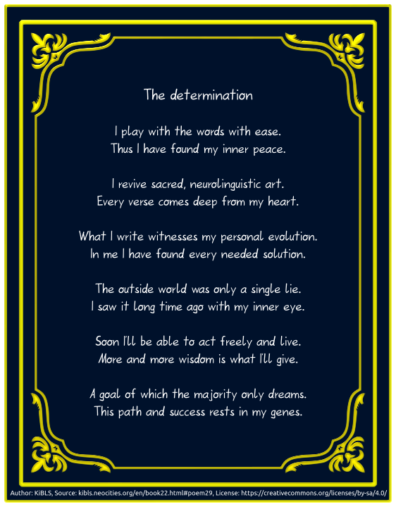 The determination