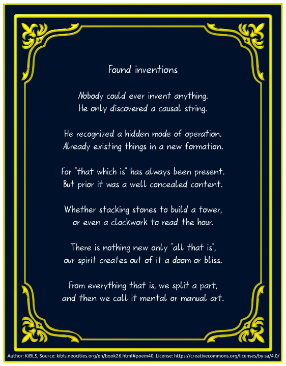 Found inventions