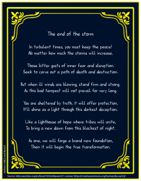 The end of the storm