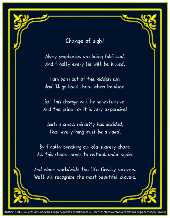 Change of sight