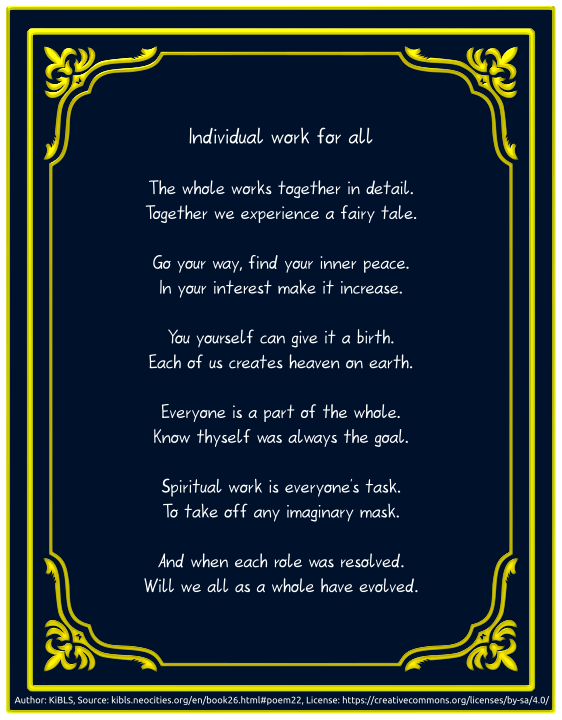 Individual work for all
