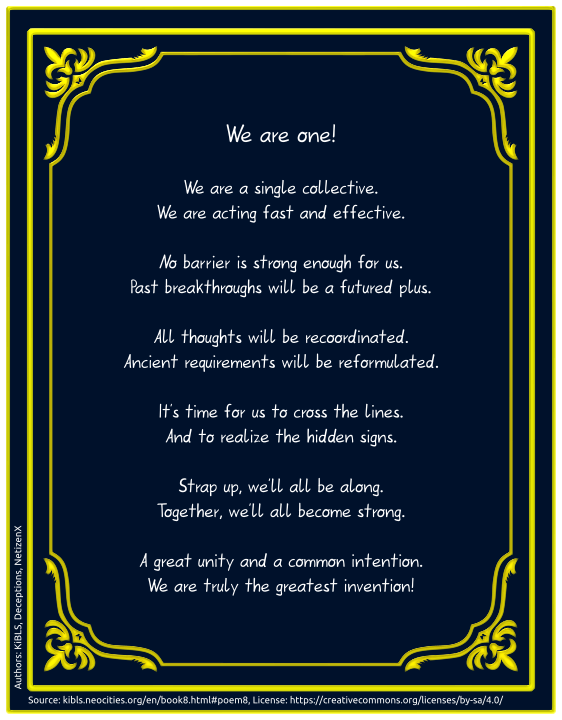 We are one!