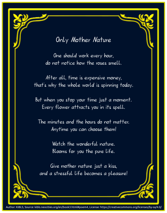 Only Mother Nature