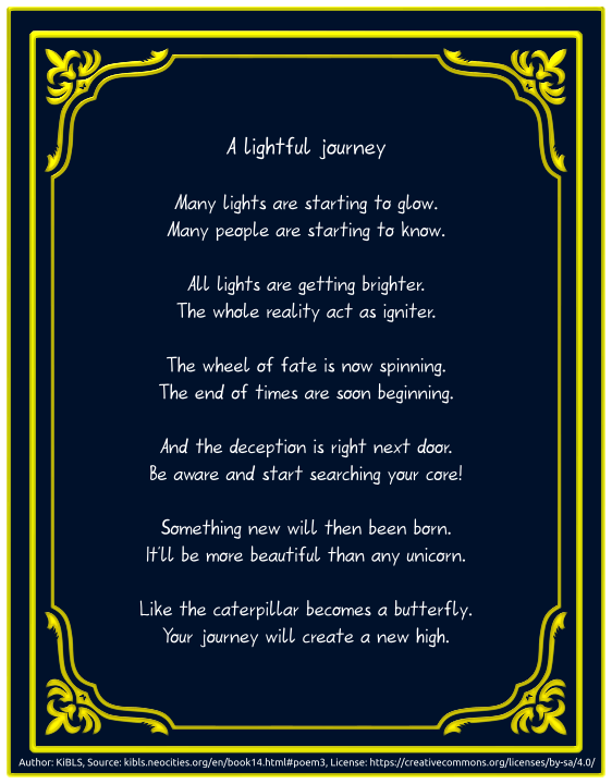 A lightful journey