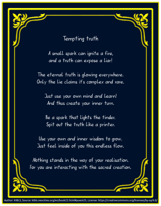 Tempting truth
