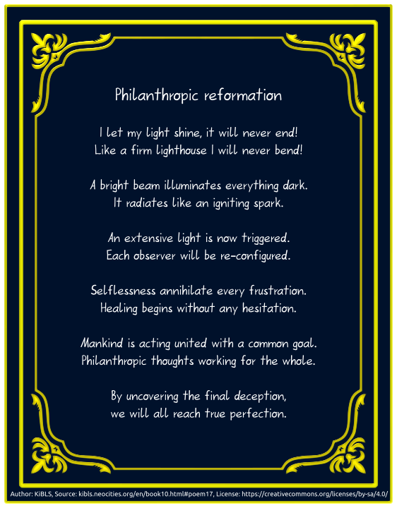 Philanthropic reformation