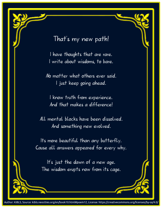 That's my new path!