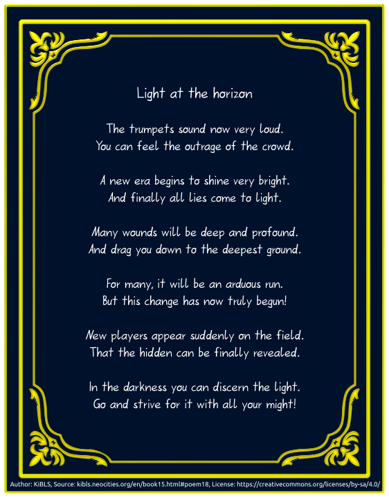 Light at the horizon