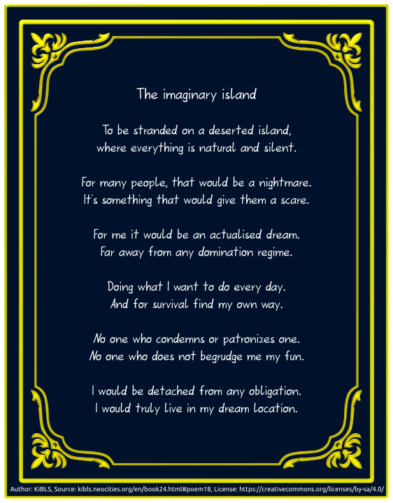The imaginary island