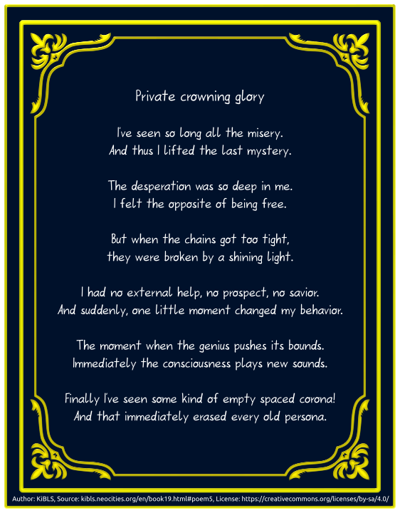 Private crowning glory