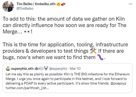crypto blockchain ethereum kilntestnet