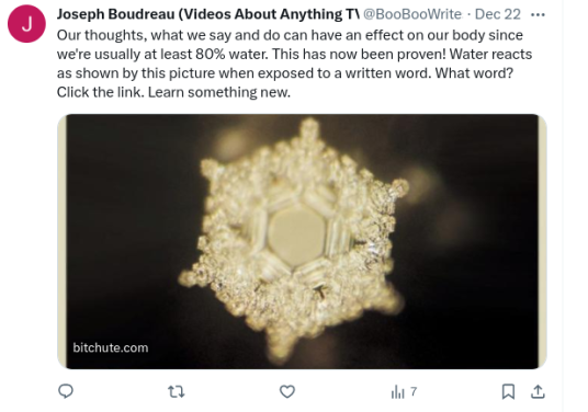 Water Crystal Exposed To Words 'Love and Gratitude'