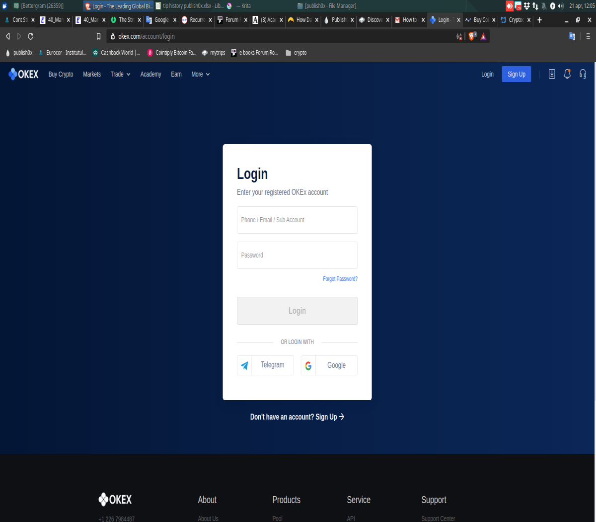 okex login