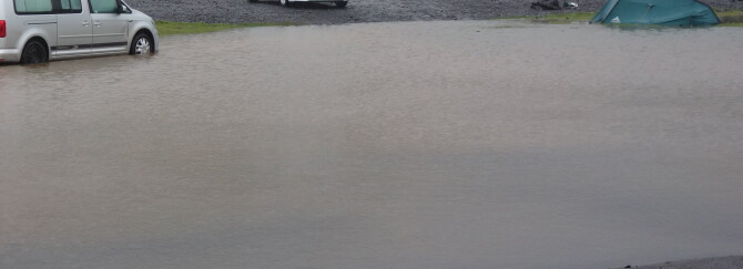 Rain and wind in Iceland