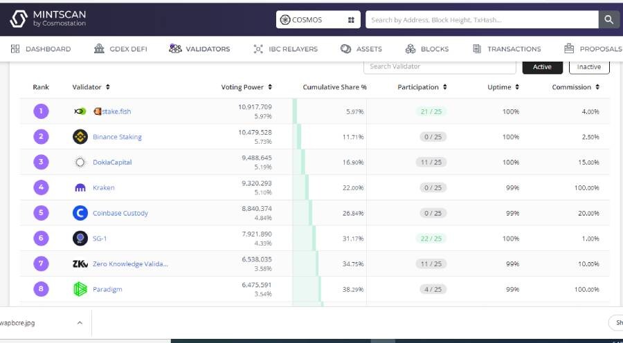 blockchain cosmos