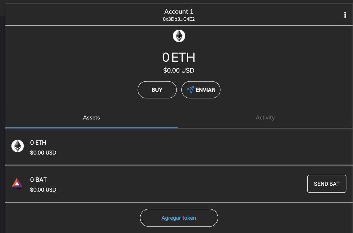 brave wallet account